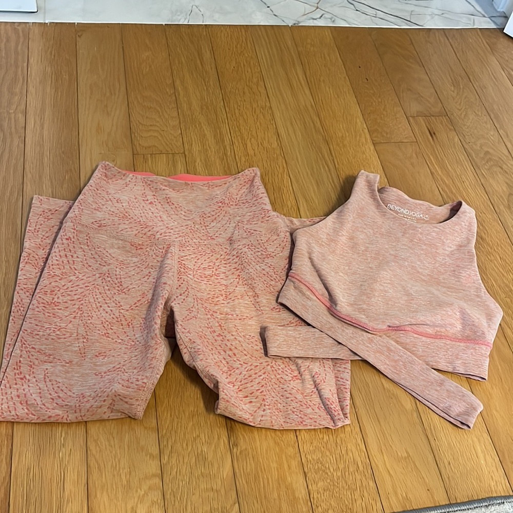 Pink Beyond Yoga Workout Set